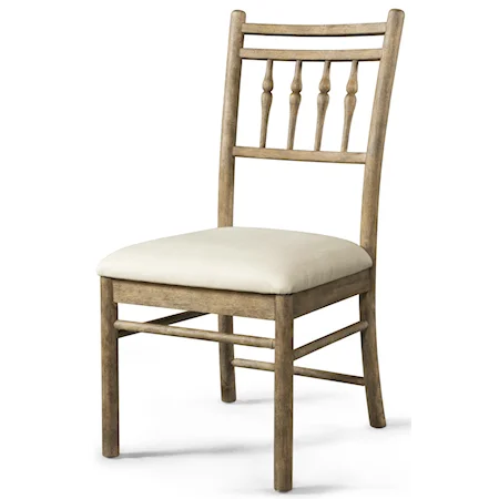 Dining Room Side Chair with Upholstered Seat